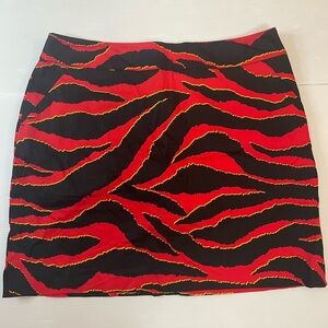 Loudmouth Ladies Flame Colored Golf Skort Size 8